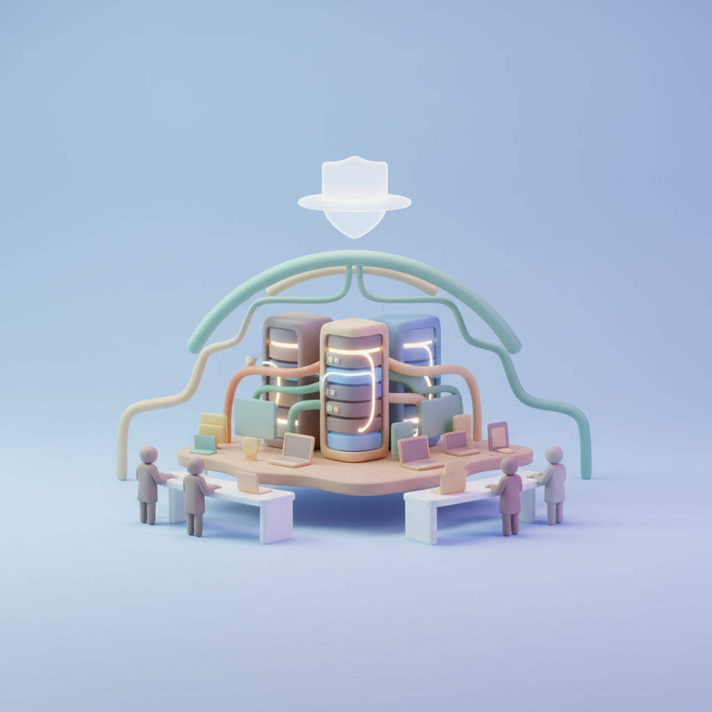IT-Managed Services Ludwigsburg: Warum Transparenz und Open Source die Basis sind – KI-generiertes Symbolbild